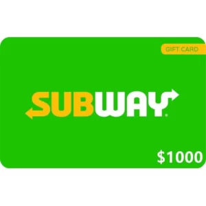 Subway $1000 NZD Physical Gift Card (Express Delivery)