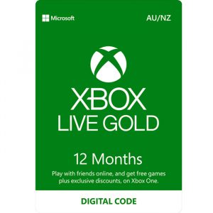12 Months XBox Live Gold Membership AU/NZ Gaming Gift Cards