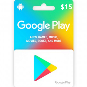 Google Play $15 USD Digital Gift Cards (Email Delivery)