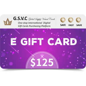 G.S.V.C Smart $125 USD E Gift Card (Email Delivery)