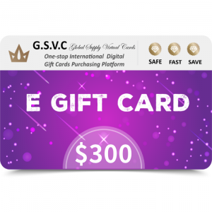 G.S.V.C Smart $300 USD E Gift Card (Email Delivery)