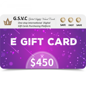 G.S.V.C Smart $450 USD E Gift Card (Email Delivery)
