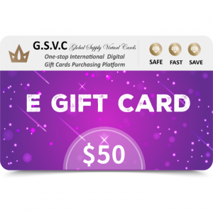 G.S.V.C Smart $50 USD E Gift Card (Email Delivery)