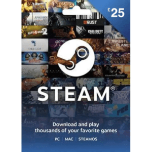 Steam £25 GBP (UK) Digital Gift Card (Email Delivery)
