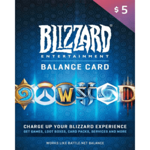 Blizzard $5 USD (US) Digital Gift Card (Email Delivery)
