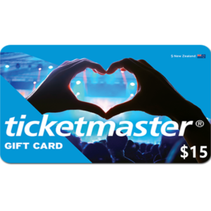 Ticketmaster Gift Card $15 NZD Digital Gift Cards (Email Delivery)