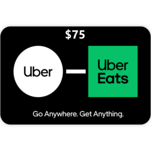 Uber $75 NZD Digital Gift Cards (Email Delivery)